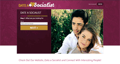 Desktop Screenshot of dateasocialist.com
